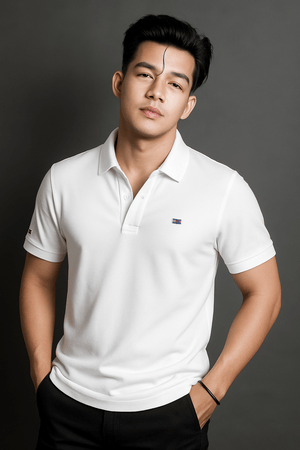 Tommy Hilfiger Relaxed Fit Polo Shirt (Men’s) – White Edition - Image 3