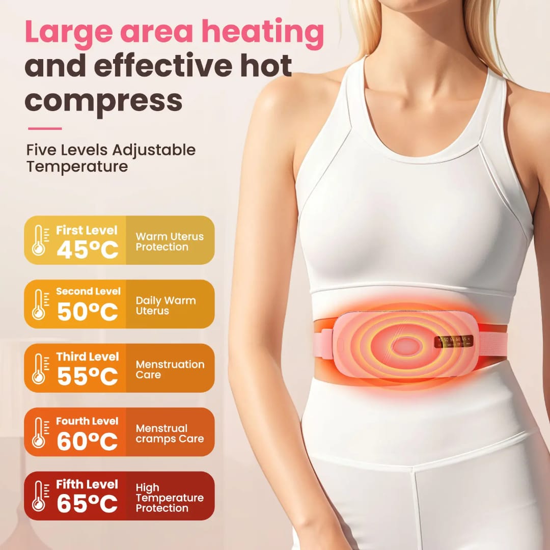 Menstrual Heating Pad – Electric Heat Therapy Belt for Period Pain Relief & Cramps (Reusable) - Image 4