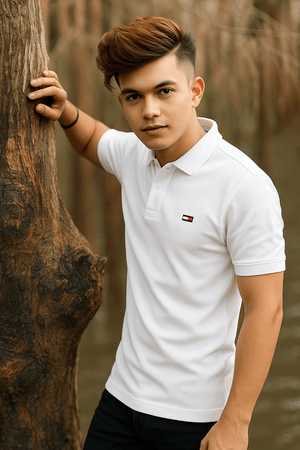 Tommy Hilfiger Relaxed Fit Polo Shirt (Men’s) – White Edition