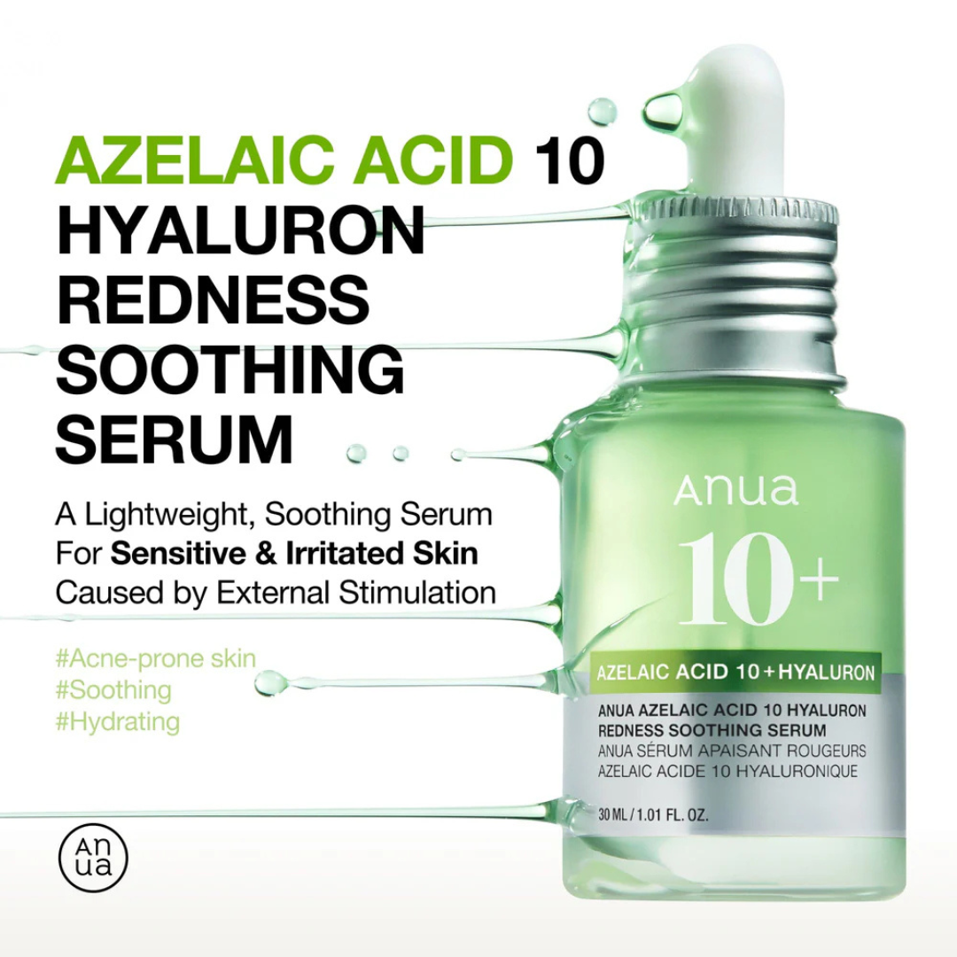 Anua Azelaic Acid 10% + Hyaluron Redness Soothing Serum-30ml - Image 2