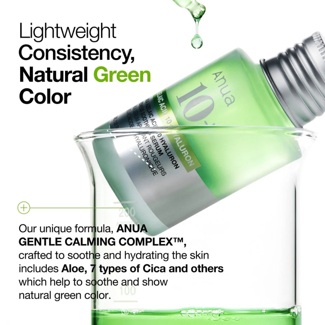 Anua Azelaic Acid 10% + Hyaluron Redness Soothing Serum-30ml - Image 4