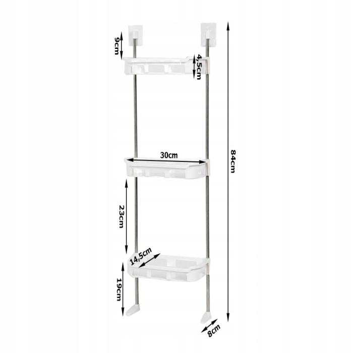 3 Layer Washroom Storage Rack - Image 2