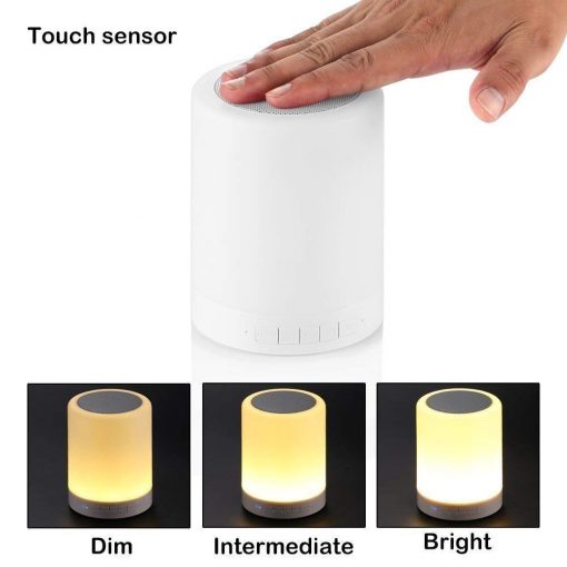 Touch Lamp Portable Bluetooth Speaker with Smart Colour Changing Touch Mode Night Lamp - Image 6
