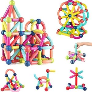 Big Size Magnetic Building Blocks Kid Toy Set Montessori Educational Magnetic Stick Building Bricks Construction Funny Toy Gift || 10239