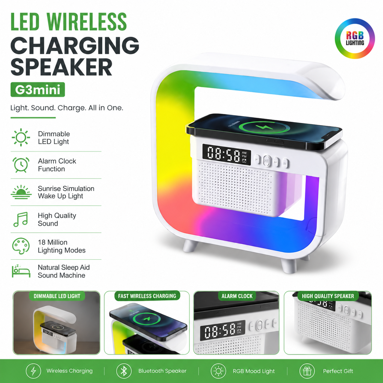 G3 Mini Smart Light Bluetooth Speaker || 4577