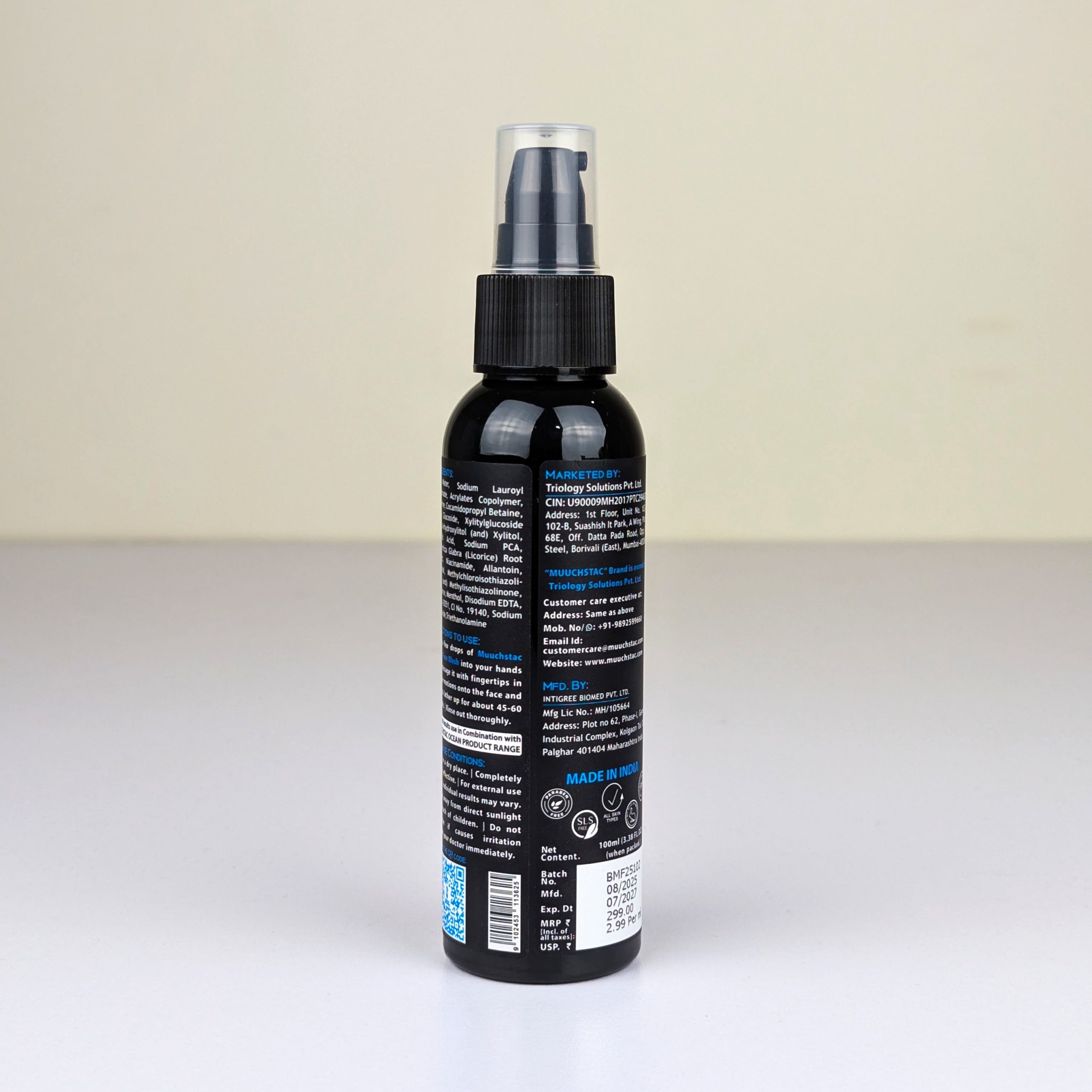 Muuchstac Ocean Face Wash For Men 100 ml - Image 4