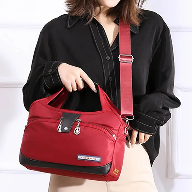 Large Capacity Waterproof Anti-theft Fashion (maroon ,black, blue) - Image 5