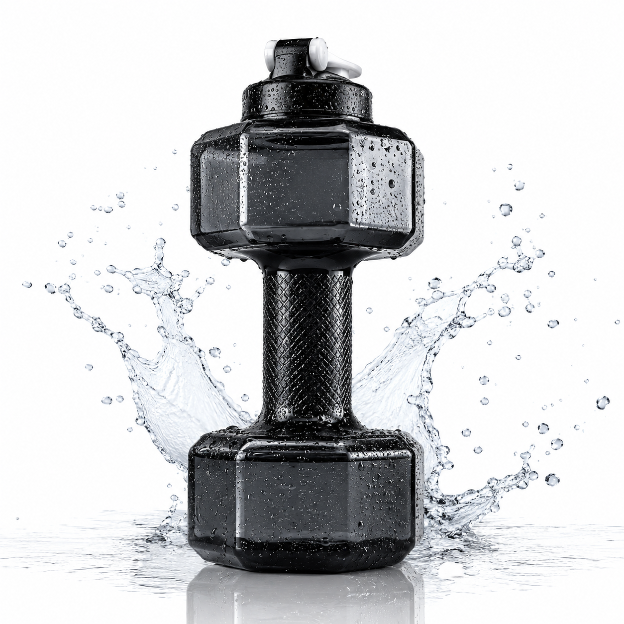 2-in-1 Dumbbell Shape Water Bottle 2.8L – BPA-Free Large Capacity Sports Water Jug & Handheld Gym Workout Fitness Weight for Fitness, Yoga & Outdoor