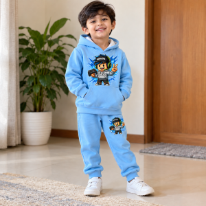 Super Soft Cotton Fleece Baby Hoodie – Warm & Skin-Friendly Winter Wear for (Boys & Girls)