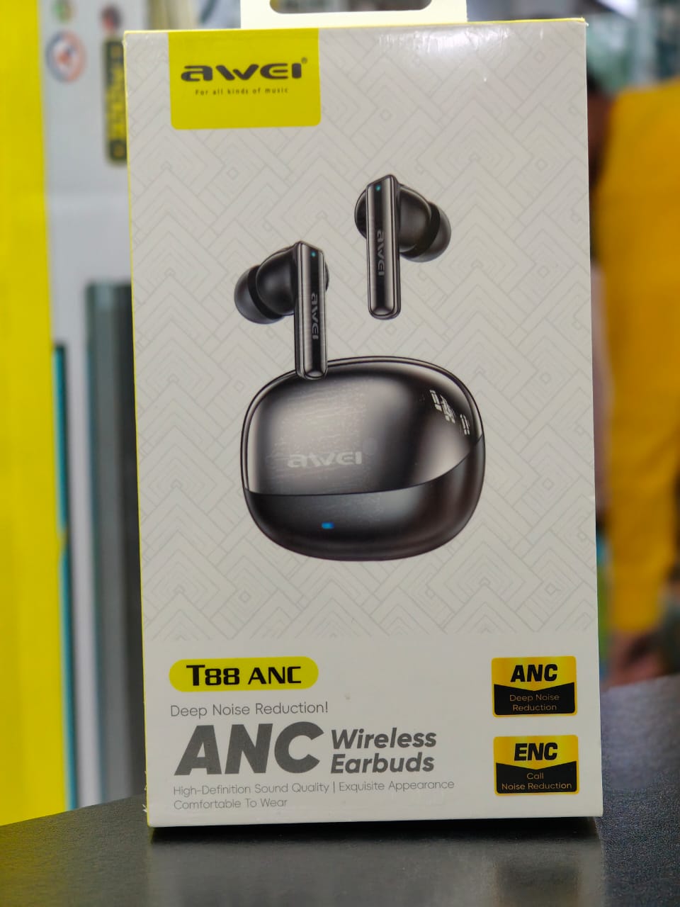 AWEI T88 ANC (Special Addition) Earbuds With Deep Noise Reduction, -35dB ANC High Definition Sound Quaily. ( 6-Month Official Warranty ) - Image 2