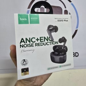 Hoco EQ10 Plus Wireless Earbuds – ANC + ENC Noise Reduction, LED Display, 5.4 Bluetooth