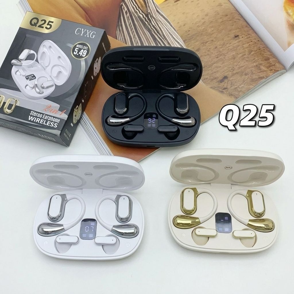 Wireless Earbuds -2-in-1 Couple Soft Ear Hooks TWS - Image 4