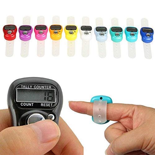 Digital Finger Counter Tasbih – LCD Electronic Tally Counter with Adjustable Strap, Battery-Operated Up to 9,999 Count, Lightweight Portable Prayer Beads & Finger Ring Counter for Zikr - Image 2