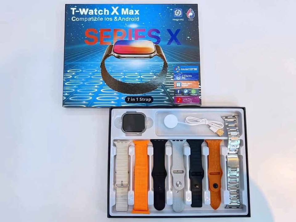 T-Watch X Max Series X 7-in-1 Strap Smartwatch - Image 2