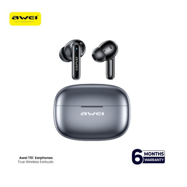 Awei T51 True Wireless Sports Earbuds ( 6-Month Official Warranty ) - Image 2