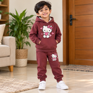 Super Soft Cotton Fleece Baby Hoodie – Warm & Skin-Friendly Winter Wear for (Boys & Girls)