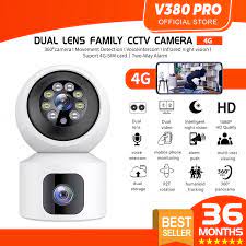 V380 Pro Dual Lens 1080P WiFi Security Camera – Rotatable 360-Degree Wireless Indoor CCTV with Smart AI Motion Tracking, Night Vision & Two-Way Audio (Model: V9L) - Image 2