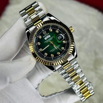 Rolex Quartz Movement Stainless Steel Analog Watch for Men - Image 2