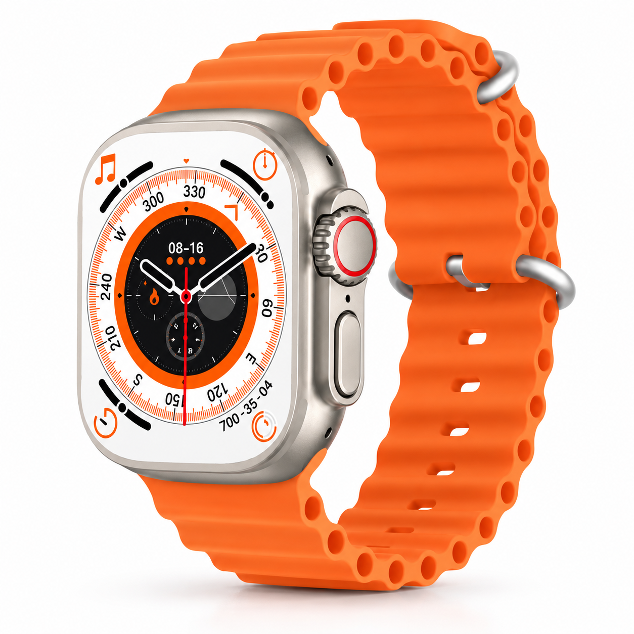 Y80 Ultra Smart Watch – 2.02" IPS Display, Bluetooth Calling & 8-in-1 Combo Pack with 8 Straps - Image 2